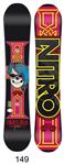 NITRO WOMENS CHERYL PRO SNOWBOARD 149 CM