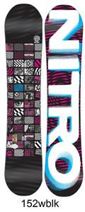 NITRO TEAM WIDE BLACK SNOWBOARD