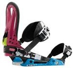 RAIDEN BATTERY SNOWBOARD BINDINGS IN COLOR BLOCK
