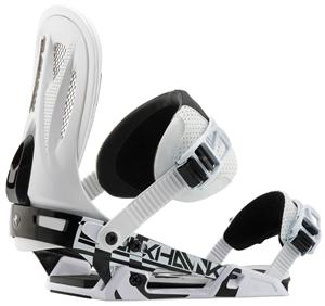 RAIDEN BLACKHAWK SNOWBOARD BINDINGS IN WHITE AND BLACK