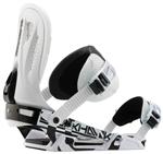 RAIDEN BLACKHAWK SNOWBOARD BINDINGS IN WHITE AND BLACK