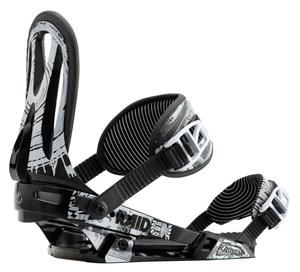RAIDNE ZERO SNOWBOARD BINDINGS IN THE CHANNEL Z COLORWAY