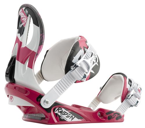 RAIDEN WOMENS LYNX SNOWBOARD BINDINGS IN THE TAPED COLORWAY
