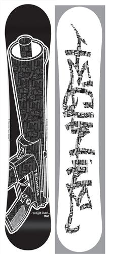 TECHNINE TEAM GUN SNOWBOARD IN BLACK