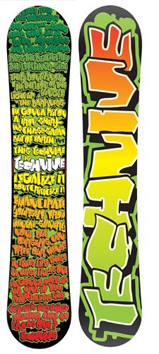 TECHNINE REASON SNWOBOARD IN RASTA