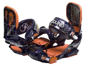 TECHNINE MFM PRO SOUND SNOWBOARD BINDINGS IN MIDNIGHT PURPLE
