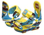 TECHNIN SIMON CHAMBERLAIN PRO MODEL SNOWBOARD BINDINGS IN MULTI-COLOR