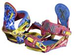 TECHNINE WOMENS IX PRO SERIES SNOWBOARD BINDINGS IN THE BRIGHTS COLORWAY
