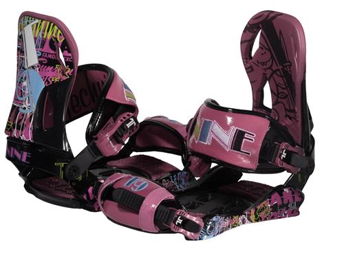 TECHNINE WOMENS T9 SERIES SNOWBOARD BINDINGS IN BLACK