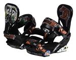 TECHNINE ICON PRO SERIES SNOWBOARD BINDINGS IN BLACK
