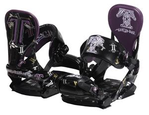 TECHNINE T-MONEY PRO SERIES SNOWBOARD BINDINGS IN BLACK