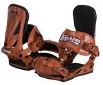 TECHNINE SPLIT T SERIES SNOWBOARD BINDINGS IN RED PINSTRIPE