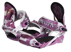 TECHNINE WOMENS ONE LOVE SERIES SNOWBOARD BINDINGS IN PURPLE