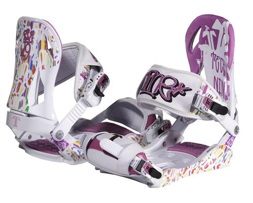TECHNINE WOMENS DIME SERIES SNOWBOARD BINDINGS IN WHITE