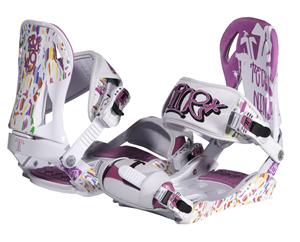 TECHNINE WOMENS DIME SERIES SNOWBOARD BINDINGS IN WHITE