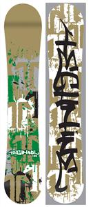 TECHNINE SPLIT T SPLATTER SNOWBOARD IN GOLD