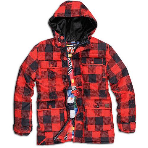 VOLCOM HAMMIED BRO JACKET IN RED