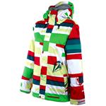 VOLCOM WOMENS EROSION JACKET IN TRANSPARENT STRIPE