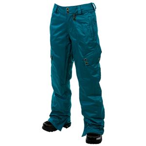 VOLCOM WOMENS SONAR PANTS IN EMERALD GREEN