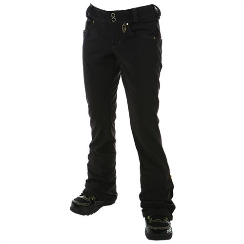 VOLCOM WOMENS HYBRID STRETCH PANTS IN BLACK