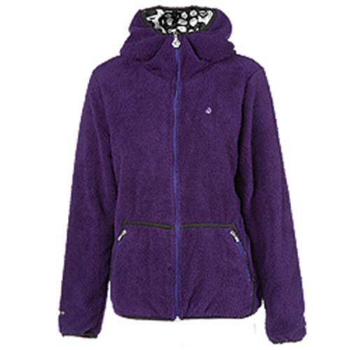 VOLCOM WOMENS PREDATOR FULL ZIP HOODED SWEATSHIRT IN AMETHYST