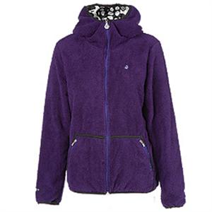 VOLCOM WOMENS PREDATOR FULL ZIP HOODED SWEATSHIRT IN AMETHYST