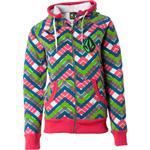 VOLCOM WOMENS ZIG ZAG HYDRO INSULATED FLEECE IN DEEP PINK