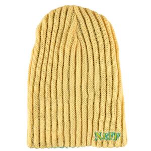 NEFF REZI FLIP BEANIE IN YELLOW AND GREEN