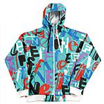 NEFF LETTERZ SOFTSHELL JACKET IN CERAMIC