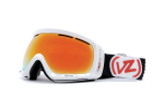 VONZIPPER DOJO SNOW GOGGLES WITH WHITE GLOSS FRAMES AND A FIRE CHROME FRAMES