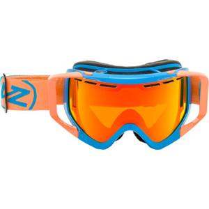 VONZIPPER PORKCHOP SNOW GOGGLES WITH MASHUP CYAN FRAMES AND A FIRE CHROME LENS