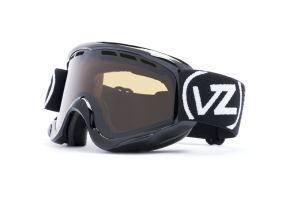 VONZIPPER TRIKE KIDS SNOW GOGGLES WITH BLACK GLOSS FRAMES AND A BRONZE LENS