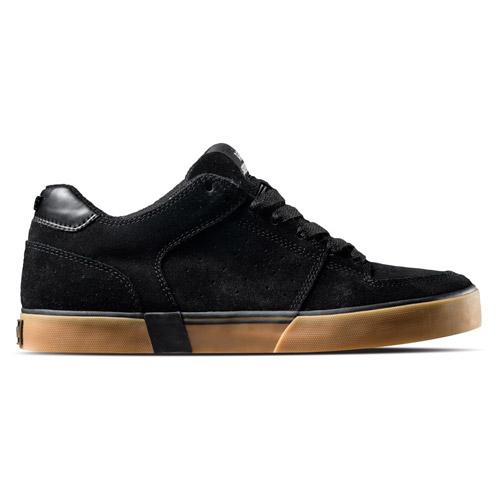 SUPRA EE VEGA SHOE IN BLACK AND GUM