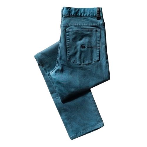 KR3W CHAD MUSKA TWILL PANTS IN TEAL MARBLE