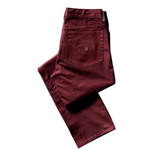 KR3W EE SLIMS TWILL PANTS IN WINE