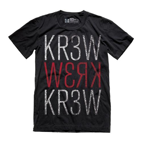 KR3W MODE VINTAGE T-SHIRT IN BLACK