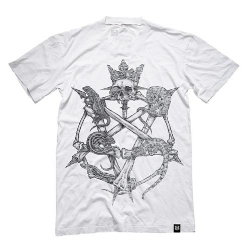 KR3W LIZAGRAM VINTAGE T-SHIRT IN VINTAGE WHITE