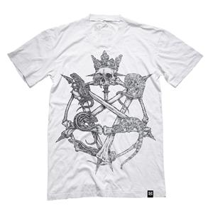 KR3W LIZAGRAM VINTAGE T-SHIRT IN VINTAGE WHITE