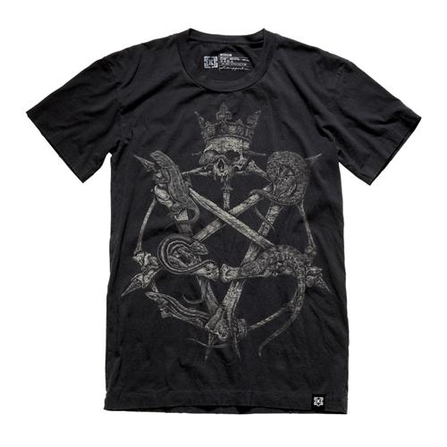 KR3W LIZAGRAM VINTAGE T-SHIRT IN BLACK