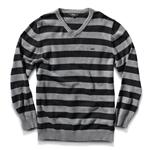 KR3W KLINK V-NECK SWEATER IN GREY HEATHER