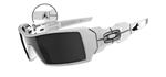 OAKLEY T-PAIN OIL RIG SUNGLASSES WITH POLISHED WHITE FRAMES AND A BLACK IRIDIUM LENS