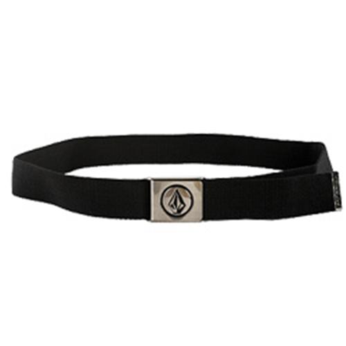 VOLCOM CIRCLE STONE WEBBED BELT IN BLACK