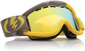 ELECTRIC EG1 SNOW GOGGLES WITH MISSILE YELLOW FRAMES AND A BRONZE/GOLD CHROME LENS