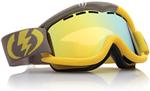 ELECTRIC EG1 SNOW GOGGLES WITH MISSILE YELLOW FRAMES AND A BRONZE/GOLD CHROME LENS