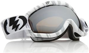 ELECTRIC EG1S SNOW GOGGLES WITH SNOW CAT FRAMES AND A BRONZE SILVER CHROME LENS