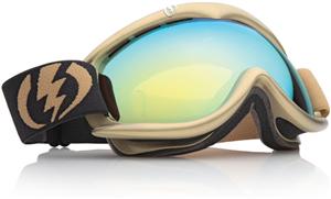 ELECTRIC EG1S SNOW GOGGLES WITH METALLIC GOLD FRAMES AND A BRONZE/GOLD CHROME LENS