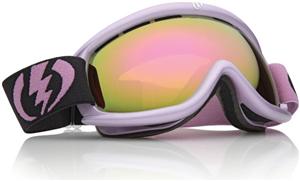 ELECTRIC EG.5S SNOW GOGGLES WITH METALLIC ROSE FRAMES AND A BRONZE/PINK CHROME LENS