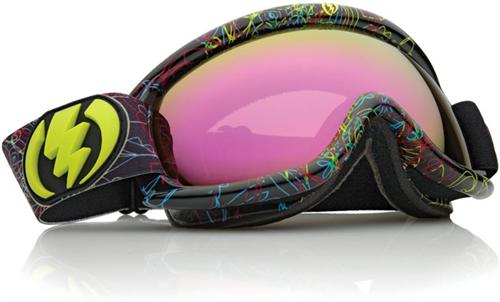 ELECTRIC EG.5S SNOW GOGGLES WITH DISCOTECA FRAMES AND A BRONZE/PINK CHROME LENS