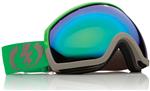 ELECTRIC EG2 SNOW GOGGLES WITH MISSILE GREY FRAMES AND A BRONZE/GREEN CHROME LENS