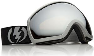 ELECTRIC EG2 SNOW GOGGLES WITH METALLIC SILVER FRAMES AND A BRONZE/SILVER CHROME LENS